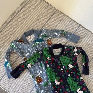 Hanna Andersson Organic Cotton Zippies set of 2 size 6-12 months